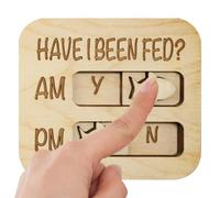 Dog Reminder Sign | Daily Feeding Magnetic Sign - Morning/Evening Feeding Table - For Puppies, Kittens, Small Medium Walking Travels