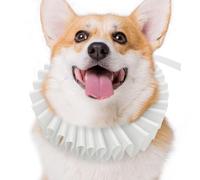 Dog Renaissance Ruff Collar, Elizabethan Pet Neck Accessory, Ruffled Costume Collar, Soft Adjustable Neckwear for Cat, Dog, Small, Medium, Pet Party, Photoshoot, Festival, Dress-Up Use