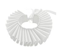 Dog Renaissance Ruff Collar - Soft Fabric Neck Ruffle, Adjustable Fit, Lightweight Design, Elegant Dress Accessory | Pet Costume Collar for Puppies, Medium Dogs, Cats, Party Outfits, Photo Props