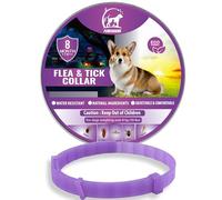 Dog Repellent Treatment, Single Pack Repellent Collar, Adjustable for Small Medium Large Dogs, Natural Waterproof Design (Single Pack Purple)
