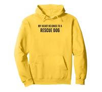 Dog Rescue, My Heart Belongs To A Rescue Dog, Adopt a Dog Pullover Hoodie