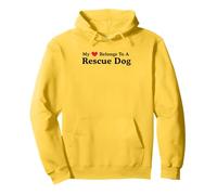Dog Rescue, My Heart Belongs To A Rescue Dog Pullover Hoodie
