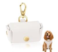 Dog Ring Bearer Pouch for Wedding Ceremony, PU Leather Pet Ring Holder for Dog Collar,Bearer Box for Engagement Proposal, Secure Clasp Dogs Wedding Rings Accessory for Ceremony Photos