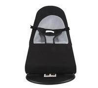 Dog Rocking Chair, Pet Rocker Bed Chair for Small Dogs Puppy Cats, Foldable Washable Height Adjustable Portable Rocking Chair with Sturdy Steel Frame and Breathable Cover (Black Cotton Fabric)