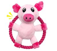 Dog Rope Animal Shape Chew Teething Game with Squeaker