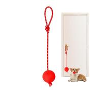 Dog Rope Ball - 2.36 Inches Rubber Rope Balls For Dogs | Elastic Solid Chew Toys For Training Catch And Fetch | Ball On A Dog Toy For Small To Large Dogs