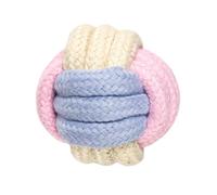 Dog Rope Ball Toy Sturdy Soft Comfortable Teeth Cleaning Mouth Care Tug | Puppy Rope Toys Teething for Puppy Dog Chew Play Fetch Interactive Tooth Gum Massage Film Scale Control Knot