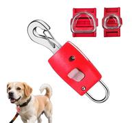 Dog Rope Clip - 3 Inch Pet Harness Connector | Abs Stainless Dog Collar Charms- Locking Clip for Secure Attachment Between and Harness Ensuring Safe Walks Hikes
