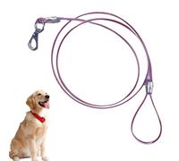 Dog Rope for Large Dogs - Steel Chew Proof Dog Rope Dog Training Rope - Comfortable Grip Backyard Dog Rope Dog Outside Rope Cable for Outdoor Activities