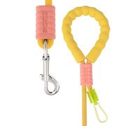 Dog Rope Lead - Strong Puppy Walking Cord, 6 Inches Dog Lead with Comfortable Handle, Soft Weave Rope Cord with Smooth Grip, Pet Walking Accessory and Secure Hold, Colorful