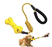 Dog Rope Toy, Chew Teething Handle, Durable Tug of War, Portable Outdoor Gear, Reliable Training Supply for Small Medium Large Breed Aggressive Chewers Fetch Boredom Enrichment Keep Busy