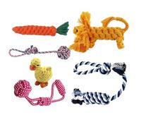 Dog Rope Toy - Cotton Interactive Pet Supplies | Dog Chew Rope Interactive Toys - for Small Medium Large Breed Enrichment Boredom Stimulating Tug of War Teeth Cleaning Indoor Outdoor