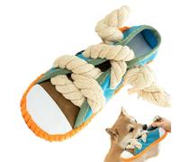 Dog Rope Toy | Shoe Shaped Teething Game - Dog Cracking Rope Bite Toy | For Small Medium Large Dogs Indoor Gum Massage