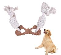 Dog Rope Toy,Wear-resistant Dog Bone Chew Toy with Stripe & Bump Texture of Dogs Breeds Aggressive Chewers
