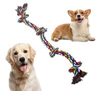 Dog Rope Toys | Interactive Heavy Duty Fun Chewer - Dog Chew Toys - for Play Training Teething Indoor Outdoor Home Garden Yard Park Beach Pool Friends Gathering