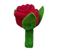 Dog Rose Toy - Plush Squeaky Teething Interactive Chews, Flower Shaped Puppy Toy, Sound Making Pet Plush, Soft Health Aid | Romantic Floral Gift For Holiday Birthday Daily Companion