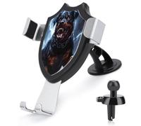 Dog Rottweiler with Thunder Car Phone Holder for 4''-6'' Smartphone