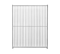 Dog Run Panels Galvanised Steel Kennel Heavy Duty Walk In Animal Enclosure Pen Fence Playpen Outdoor Support Bar 5cm Bar Spacing 1.84m x 1.5m Modular FREE Ground Fixing Brackets & Fixing Kit