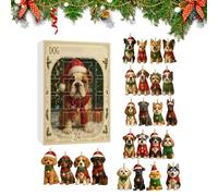 Dog s 2025 Backers, French Bulldog s, 2D Acrylic Cute Dogs Ornaments Christmas Tree Decorations Countdown Calendar, For Dogs Lovers And Families