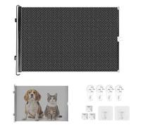 Dog Safety Barrier, PVC Extendable Dog Safety Gate, Height: 40 cm, Length: 0-125 cm Barrier for Kittens and Puppies, Retractable Fences for Stairs, Hallways, Gate