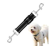 Dog Safety Clip - Anti-Escape Reflective Adjustable | Collar Clips Connector for Harness Anti-Pull - for Daily Travel Walking Training Hiking Cycling Medium