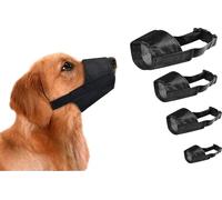 Dog Safety Muzzle Biting Barking Chewing Control Adjustable Nylon Small to 2XL (LARGE)