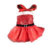 Dog Santa Dress Made from Soft Materials, Outfit for Your Furry Friend to Celebrate the Joy of Christmas (L)