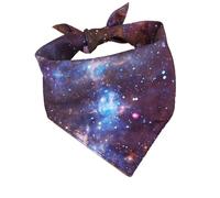 Dog Scarf Triangle Bibs | Starry Print Triangle Scarf for Puppy - Washable Puppy Boy Bandanas, Adjustable Starry Triangle Dog Kerchief for Dog, Small Dog