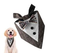 Dog Scarves,Pet Suit Triangle Bandana - Kitten Birthday Scarf - for Fall Halloween Christmas Holiday Birthday Party Wedding Outdoor Girl