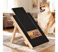Dog Scratch Board for Nail, 14X10 Inch Wooden Dog Nail Scratchboard, Multifunctional Dogs Cat Nails File Scratcher Board with Snack Box, Durable Pet Dogs Nails File Boards Scratching Toy