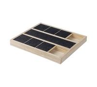 Dog Scratch Board, Treat Scratcher, Built-in Reward Box, Natural Wooden Grooming Tool, Nail Care Trainer for Home, Paw Maintenance and Positive Training, 13.78 x 9.84 x 1.1 inches