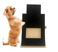 Dog Scratch Board with Treat Box - Wooden Interactive Fun Scratcher, Pet Nail File Board Durable Play Engaging Toy Design Safe Material Construction | for Beach Park Yard Home Garden Indoor Ou