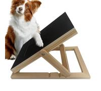 Dog Scratch Board Wooden Fun Interactive Pad with Treat Box