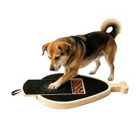 Dog Scratch Board Wooden Trimming with Treat Box