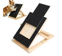 Dog Scratch Nail Board, Wooden Interactive Grooming Set Bundle, Adjustable File Pad with Reward Treat System, Safe Nail Care Training Tool, Modern Pet Behavior Design Style, Apartment Use