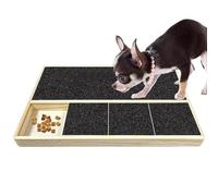 Dog Scratch Pad For Nails Scratching, Puppy Square Nail Scratchboard, Portable Dog Nail Scratch Board with Treat Box for Pet, Puppy, Medium Dog