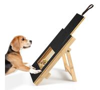 Dog Scratch Pad, Wooden Dog Grinder Scratch Pad for Nails with Snack Box Dog Nail Scratch Square Trimmer Dog Nail File Scratch Pad Nail Trim Toy for Large, Medium Small Dogs Pets Nail Care