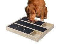 Dog Scratching Box - Durable Wooden Scratching Board | Multifunctional Puppy Scraper with Treat Box, Dog Nail Grooming Tool, Pedicure and Snack Toy