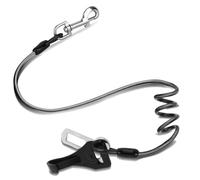 Dog Seat Belt for Car, Chew Proof Dog Leash 2 in 1 Steel Cable with Elastic Bungee Buffer Dog Seatbelt Harness Latch Bar Attachment Heavy Duty Seat Belt for Dogs in Car for Medium Large Dogs Chewer