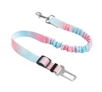 Dog Seat Belt for Car, Nylon Removable Dog Car Seat Belt, Nylon Vest Harness with Buckle Retractable Elastic Buffer Pet Supplies for Road Trips Auto Truck