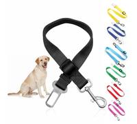 Dog Seat Belt Heavy Duty Pet Car Seat Belt Dog Harness Adjustable Safety Lead Cat Vehicle Travelling Seatbelt Car Restraint Attachment Leash Clip For Dogs Travel Accessories Assorted Colours (1Pc)