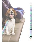 Dog Seat Belt in Car - Detachable Nylon Pet Safety Belt | Retractable Anti-Shock with Elastic Shock Absorber for Road Trips