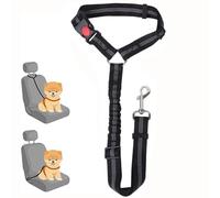 Dog Seat Belts For Cars, Adjustable Dog Car Harness, Car Seat Belt Headrest Dog Car Seat Belt Restraint Leads, Elastic Puppy with Bungee Buffer Strong Leash Leads For Dogs Cats Pets Safety