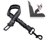 Dog Seat Belts for Cars, Adjustable Elastic Bungee - Strong Durable Dog Car Harness - Car Dog Seat Belt 360 Degree Swivel Attach Won't Twist, Reflective, Easy to Use