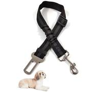 Dog Seat Belts for Cars Dogs Car Harness Pets Car Safety Belt Elastic Buckle Dog Cars Harness Adjustable Dog Seat Belt Nylon Pet Safety Belts for Dogs Cats and Pets (Black)