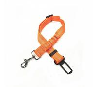 Dog Seat Belts for Cars - Seat Belt Adjustable Elastic Bungee - Strong Durable Dog Car Harness - Seat Belt 360 Degree Swivel Attach Won't Twist, Reflective, Easy to Use (Orange)