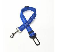 Dog Seat Belts for Cars - Seat Belt Adjustable Elastic Bungee - Strong Durable Dog Car Harness - Seat Belt 360 Degree Swivel Attach Won't Twist, Reflective, Easy to Use (Blue)