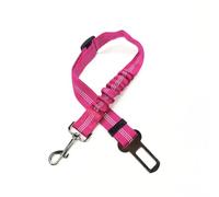 Dog Seat Belts for Cars - Seat Belt Adjustable Elastic Bungee - Strong Durable Dog Car Harness - Seat Belt 360 Degree Swivel Attach Won't Twist, Reflective, Easy to Use (Purple Red)