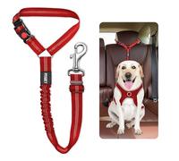 Dog Seat Belts For Cars Uk Headrest Dog Car Seat Belt Adjustable Dog Car Harness Pet Seatbelt Anti Shock Elastic Puppy Restraint Strong Leash Leads For Dogs Safety (RED) (RED)