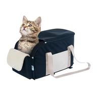 Dog Seat for Car Console - Soft Pet Bed Booster, Plush Arm Gauge Booster Seats | Removable Centre Console Dog Bed, Safe Not Bad Puppy with Safety Belt, for Car, Hiking, A